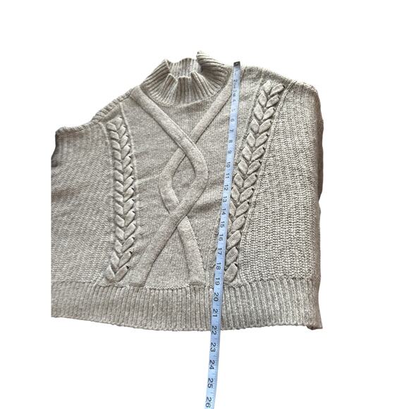 Elizabeth and James Sweater Gray Cable Knit Mockneck Plus Soft Cozy Size XXL - Picture 11 of 11